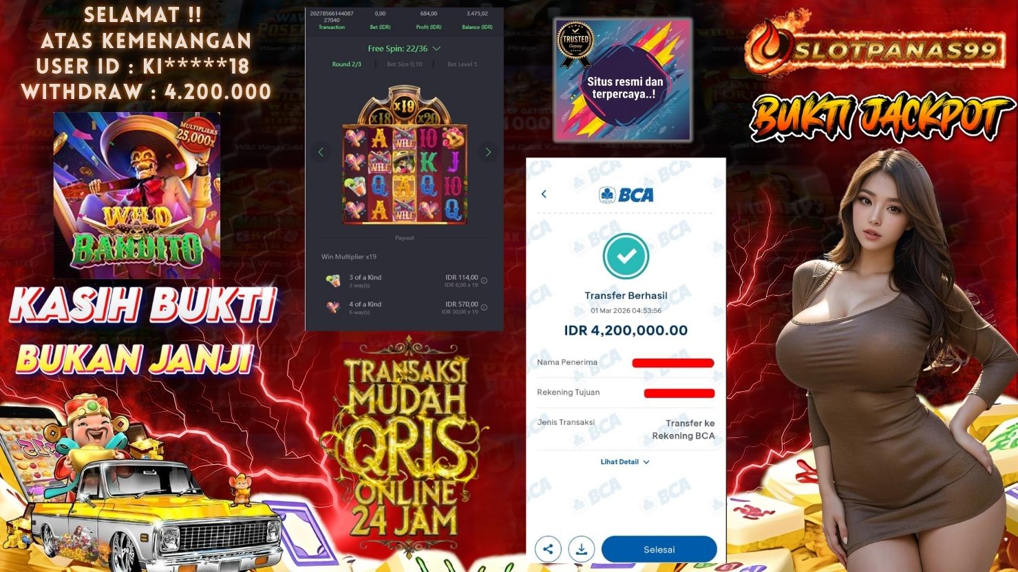 SLOTPANAS99 JACKPOT SLOT WILD BANDITO
